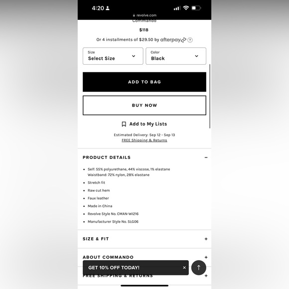 commando leggings - Picture 3 of 6